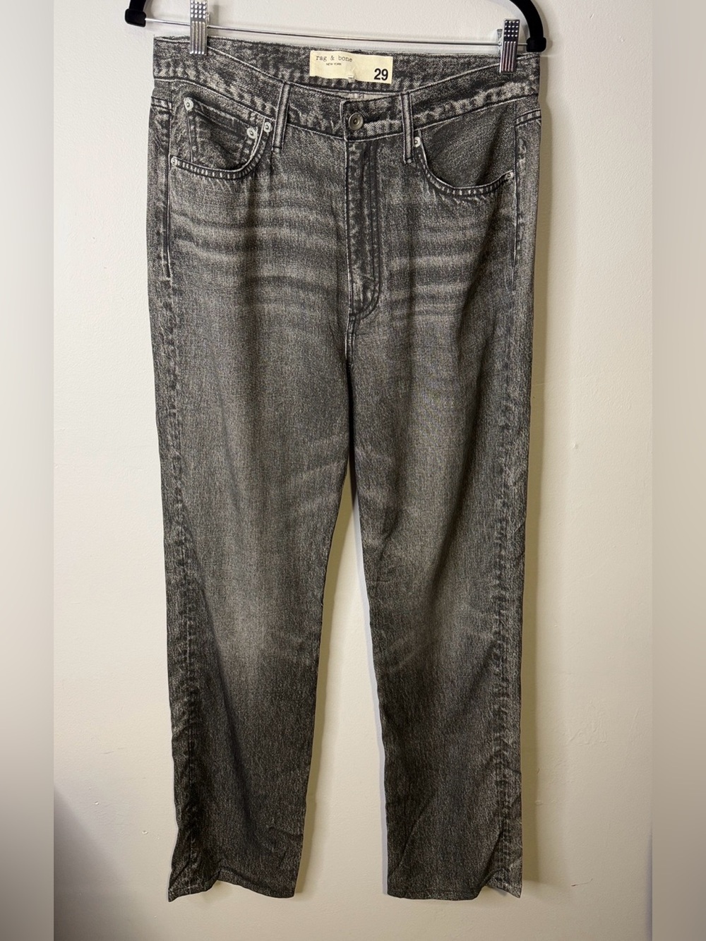 Rag & Bone Grey Washed Denim